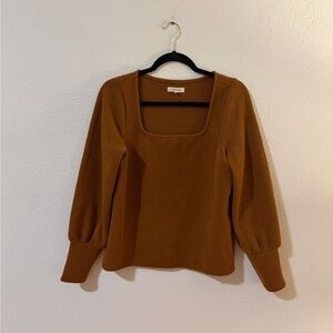 Madewell square neck top size large
